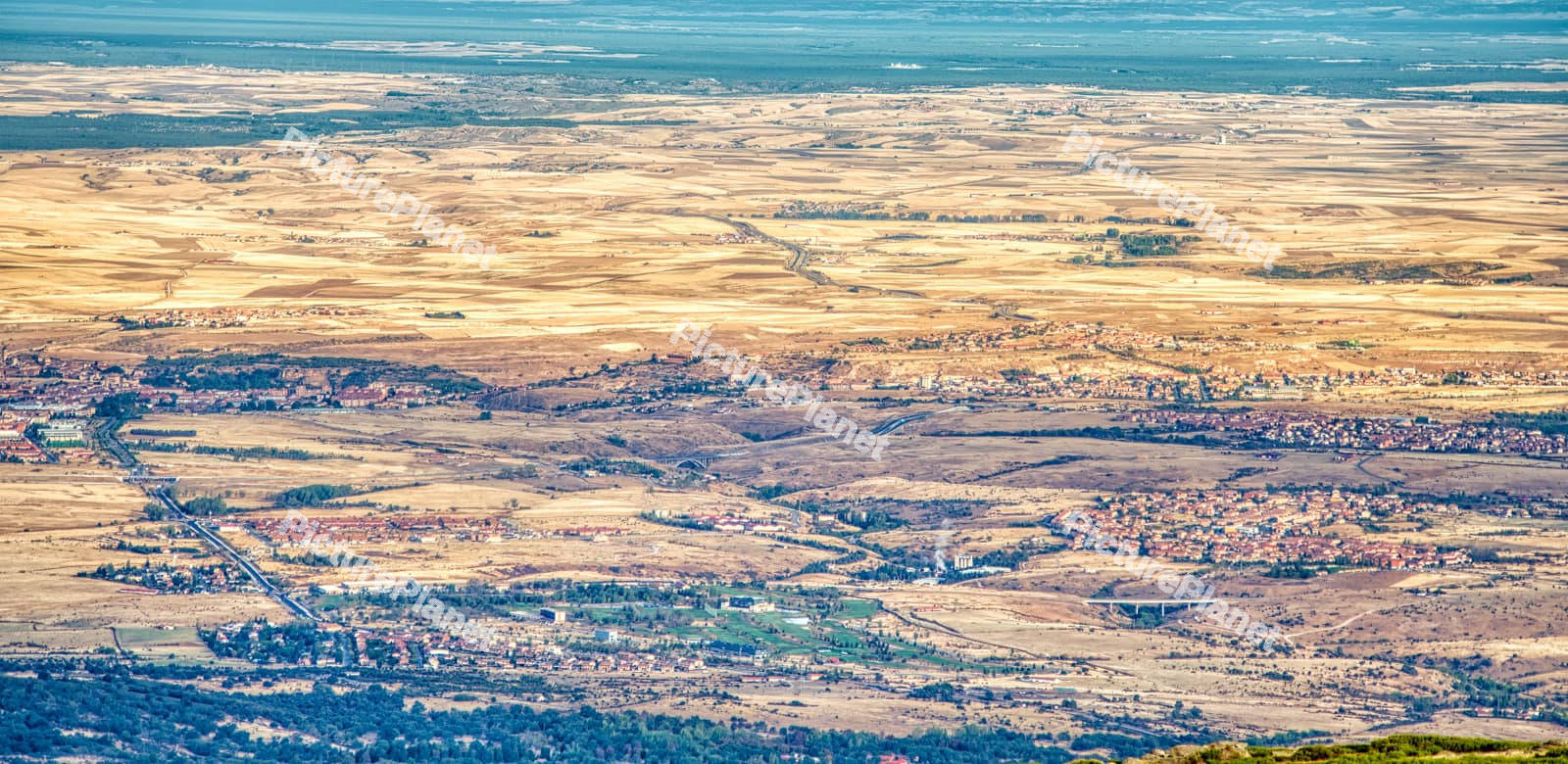Aerial View Of Mountains With Snow